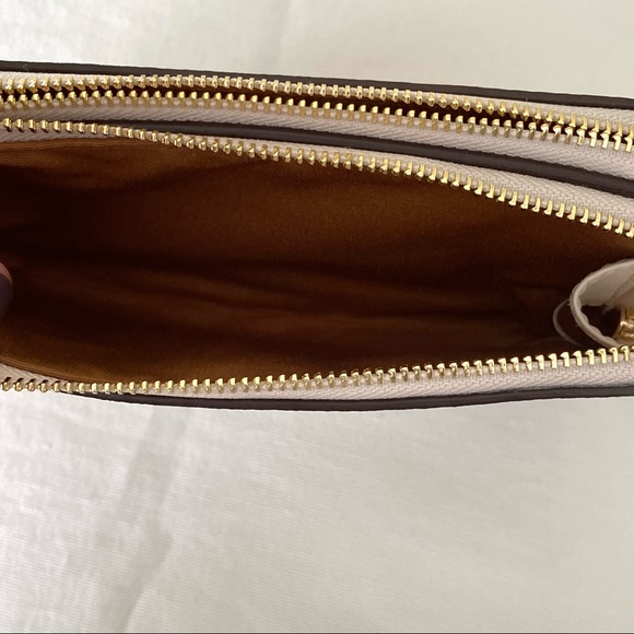 COACH Double Corner Zip Wristlet in Signature Canvas - Picture 7 of 11